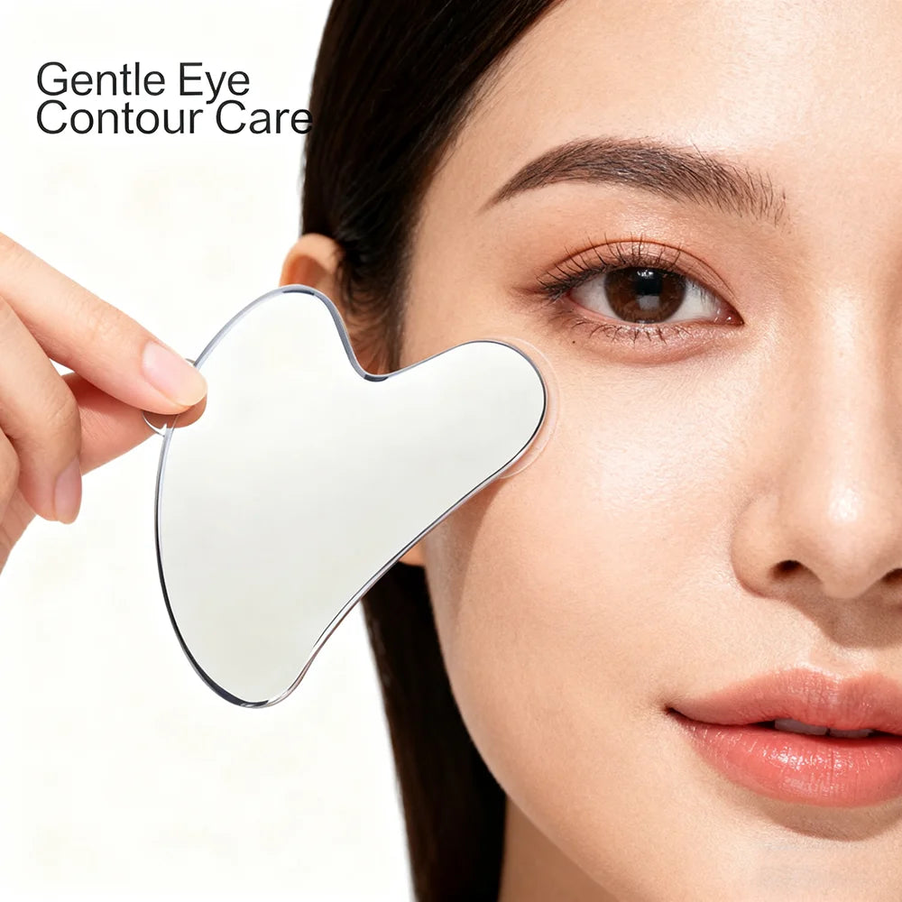 1PC Stainless Steel Gua Sha Scraper Skin Beauty Care Face Massager Full Body Neck Guasha Detox SPA Masssage Tool Stress Relax