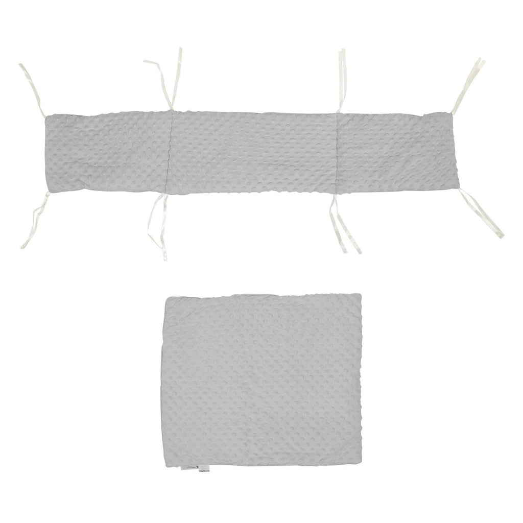 2pc Dimple Crib/Cradle Quilt & Bumper Bedding Set-4