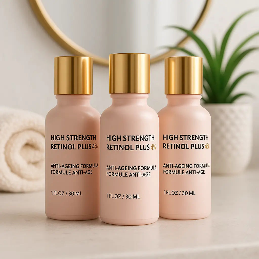 Ammuri High Strength Retinol Serum 4% Plus – Anti-Ageing Formula for Wrinkles, Fine Lines, Dark Spots & Firming – Face Serum with Vitamin Support – 3 Pack (30ml Each)-2