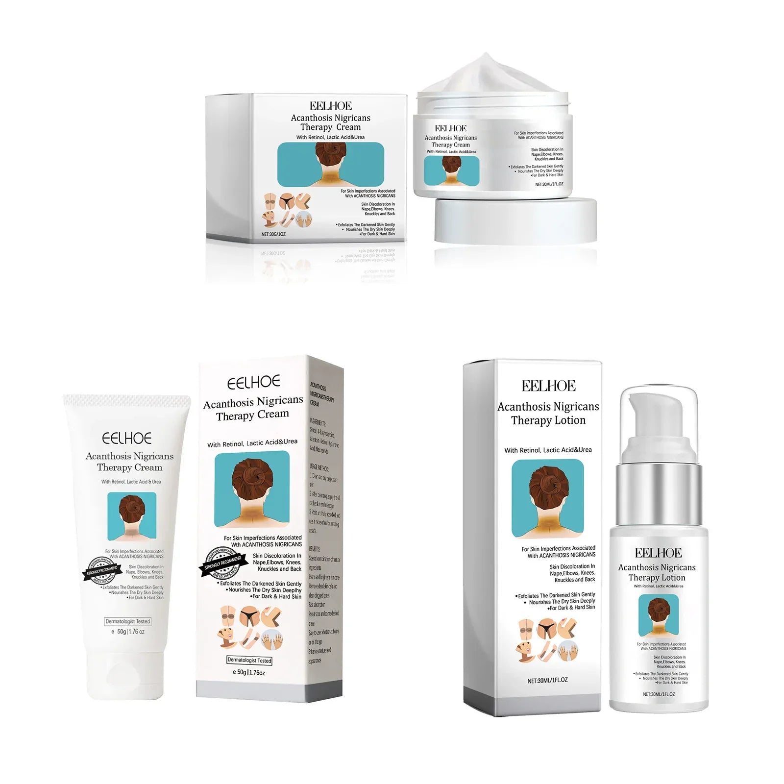 EELHOE Acanthosis Nigricans Skin Brightening Therapy Set