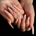 Trapezoidal coffin fake nails