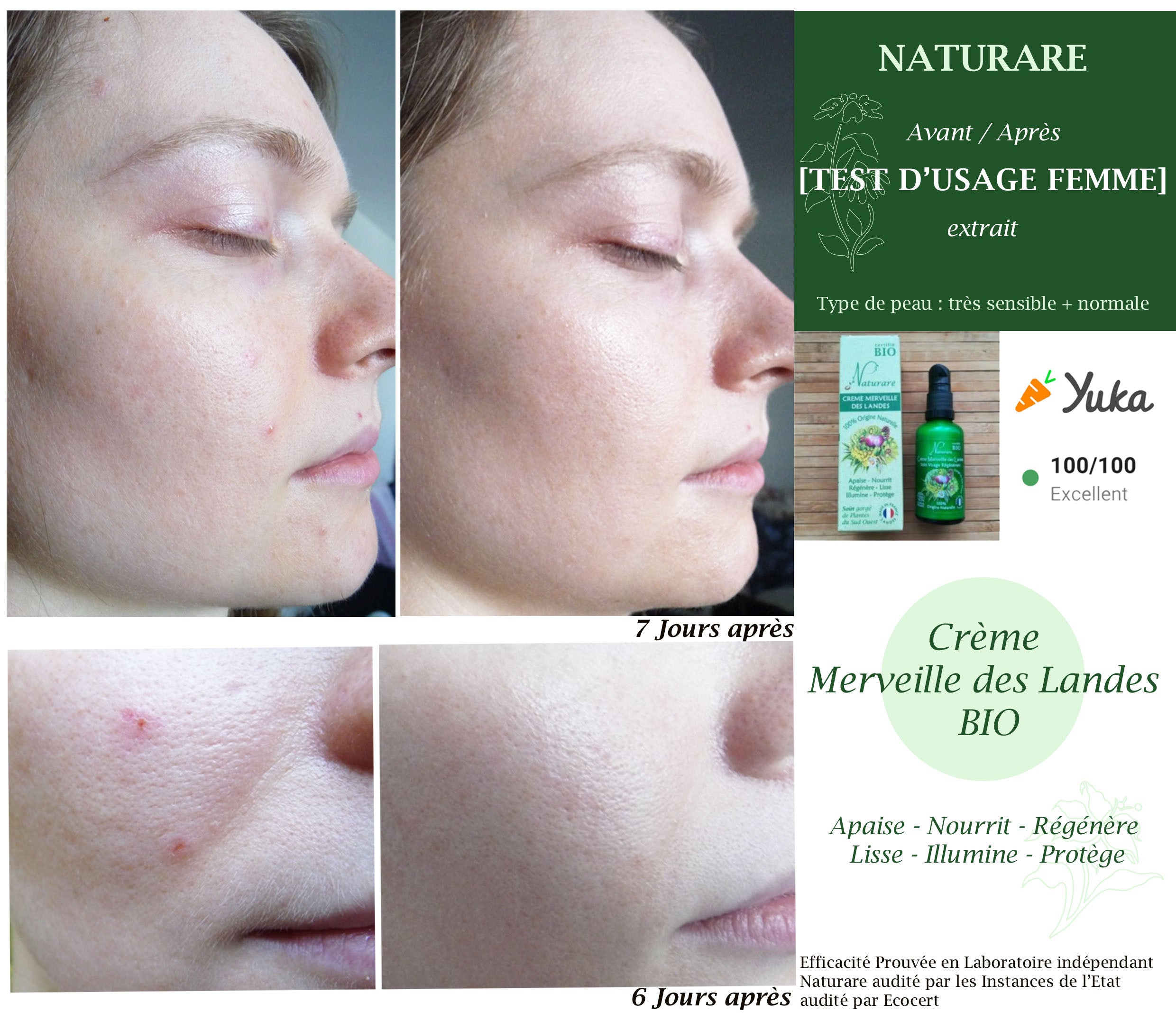 MERVEILLE DES LANDES ORGANIC - Sensitive Skin Care Complete Regeneration Face