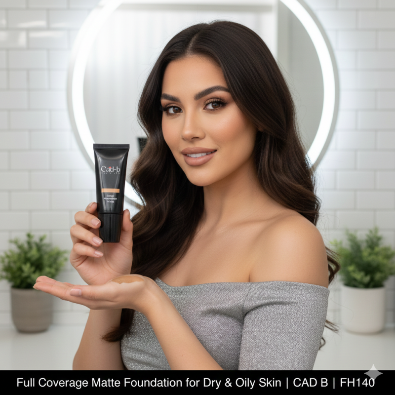 Full Coverage Matte Foundation for Dry & Oily Skin | CAD B | FH140