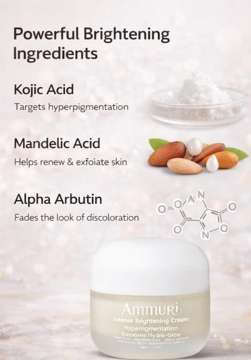 Ammuri Intense Lightening Skin Cream – Brightening for Bikini, Underarms & Sensitive Areas (50g)-3